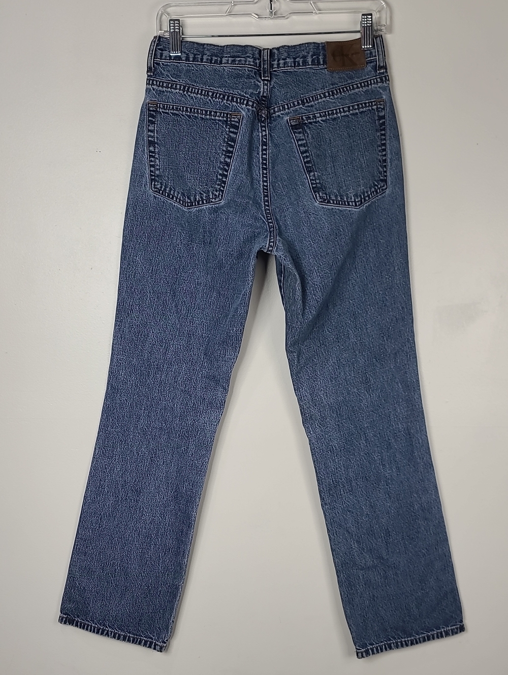RARE Calvin Klein CK 412 Calvin Boot Doublestone Classic Mid-Rise Blue Jeans 6 - Picture 3 of 14